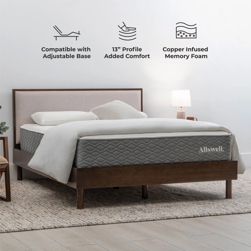 The Allswell Luxe 12" Queen Medium Firm Bed in a Box Hybrid Mattress - Image 3