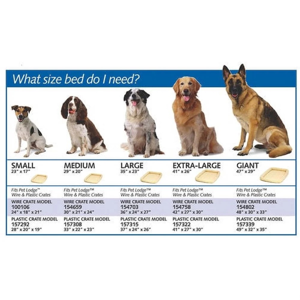 47" Fleece Pet Bed - Plush & Washable, Ideal for Crates & Carriers, Cream - Image 2