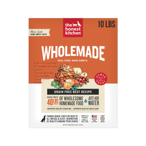 The Honest Kitchen Love: Natural Human Grade Dehydrated Dog Food,  Grain Free Beef,  10 lbs (Makes 40 lbs)