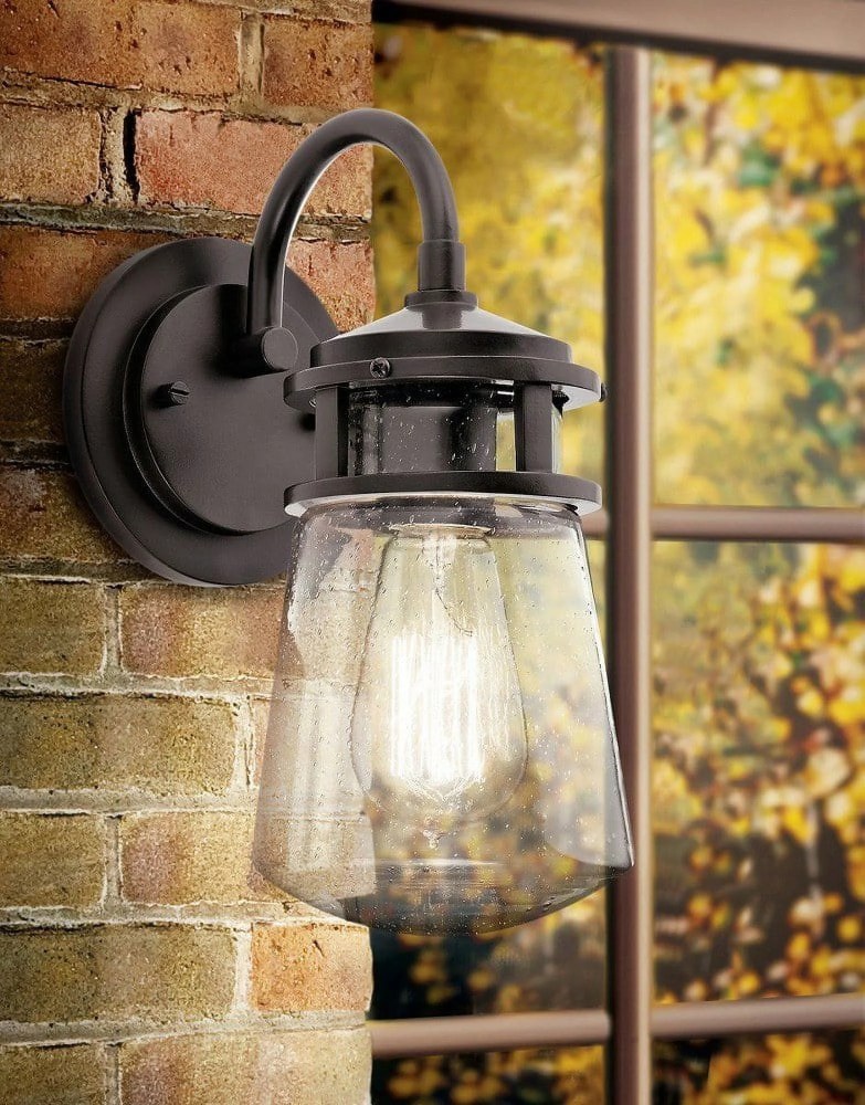 Kichler Lyndon 11 1/4" High Aluminum Outdoor Wall Light - Image 3
