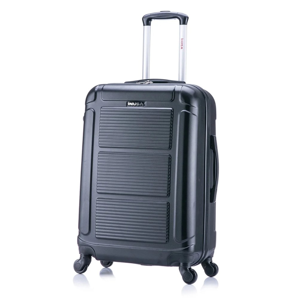 InUSA Pilot 3-Piece Hardside Luggage Sets with Spinner Wheels, Handle, Trolley, (20"/24"/28"), Black - Image 3