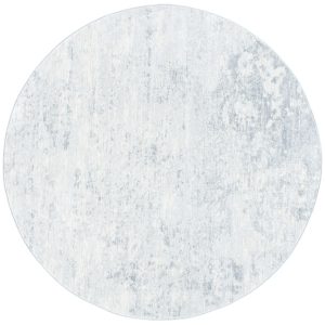 SAFAVIEH Brentwood Ainslee Abstract Area Rug, Ivory/Grey, 10" x 10" Round