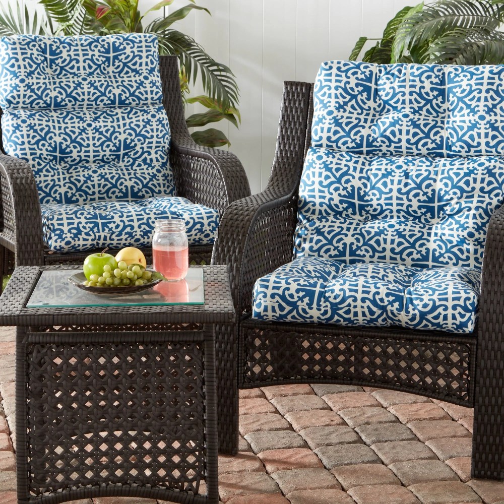 Sunbeam 44 x 22 in. Outdoor High Back Chair Cushion (2-Pack) by Greendale Home Fashions - Image 52