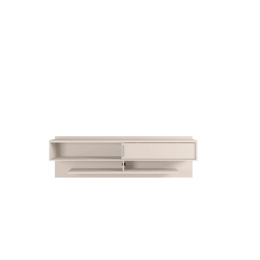 Astor 70.86 Modern Floating Entertainment Center 1.0 with Media Shelves in Off White - Image 4