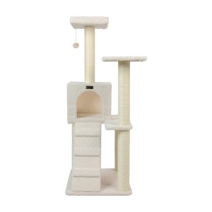 Armarkat Classic Cat tree B5301 53 Inch,  Ivory