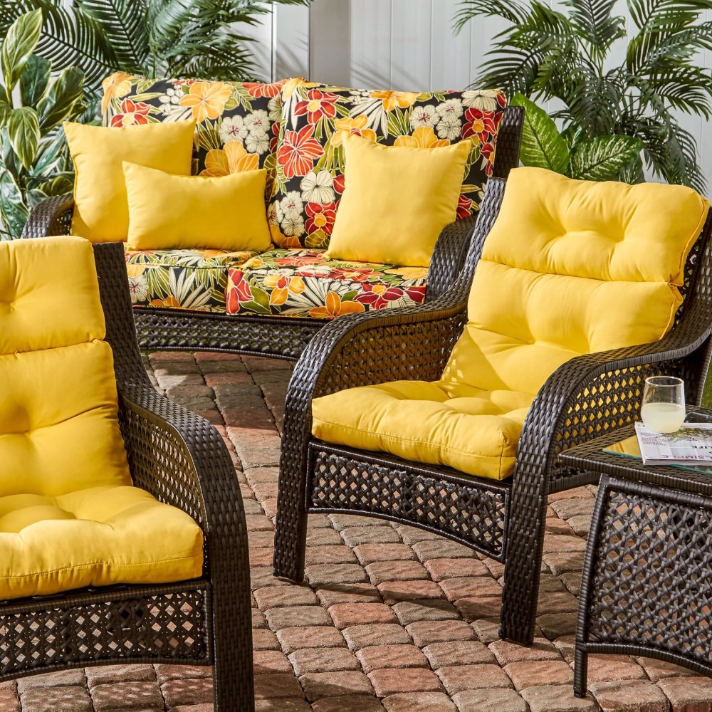 Sunbeam 44 x 22 in. Outdoor High Back Chair Cushion (2-Pack) by Greendale Home Fashions - Image 26