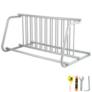 BENTISM Floor Bike Rack 10 Holders Dual-side Storage Stand For Garages Streets Yards