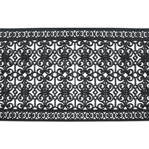 A1HC 34lb Heavy Duty Rubber Doormat 36"x72" - Won't Blow Away, Outdoor Front Door Mat, Mud Dirt Scraper, Non-Slip Drainage Mat for Entryway Patio Garage
