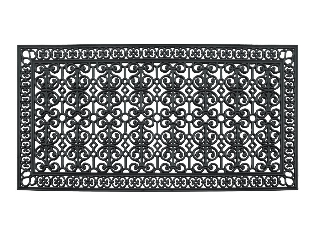A1HC 34lb Heavy Duty Rubber Doormat 36"x72" - Won't Blow Away, Outdoor Front Door Mat, Mud Dirt Scraper, Non-Slip Drainage Mat for Entryway Patio Garage