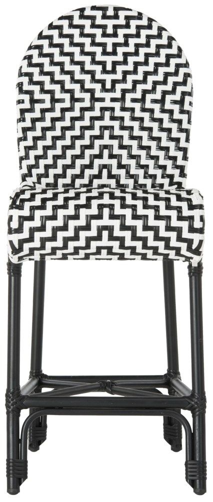 Safavieh Shea Outdoor French Bistro Counter Stool with Footrest