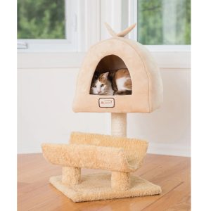 Armarkat Real Wood Cat Tree,  Model X3007,  Goldenrod