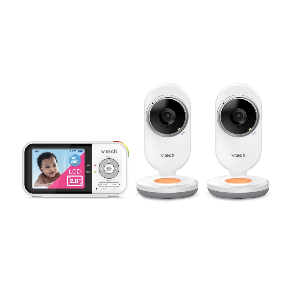 VTech VM3254-2 Video Baby Monitor-2.8" LCD, Display Night-Light, Temperature Sensor