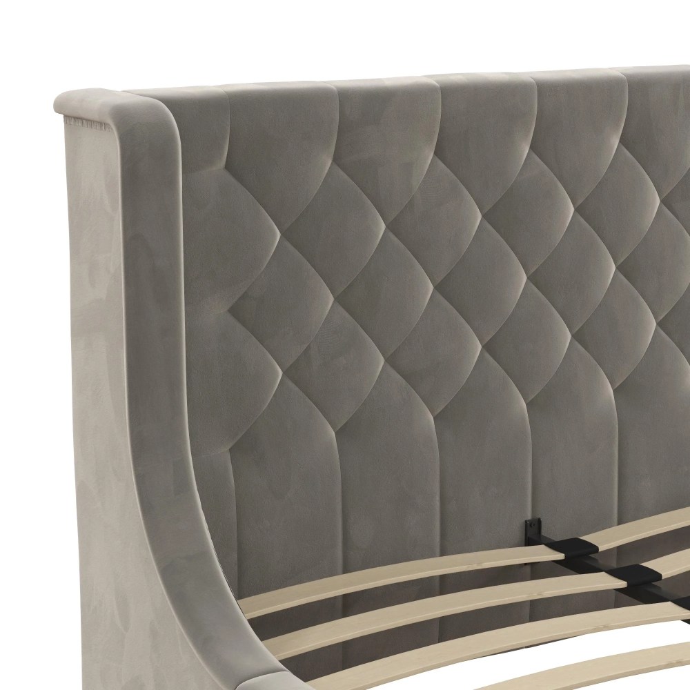 Max & Finn Ambrosia Kids' Full Upholstered Bed, Gray Velvet - Image 10