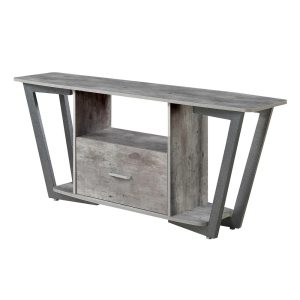 Convenience Concepts Graystone 1 Drawer TV Stand with Shelves for TVs up to 65 Inches
