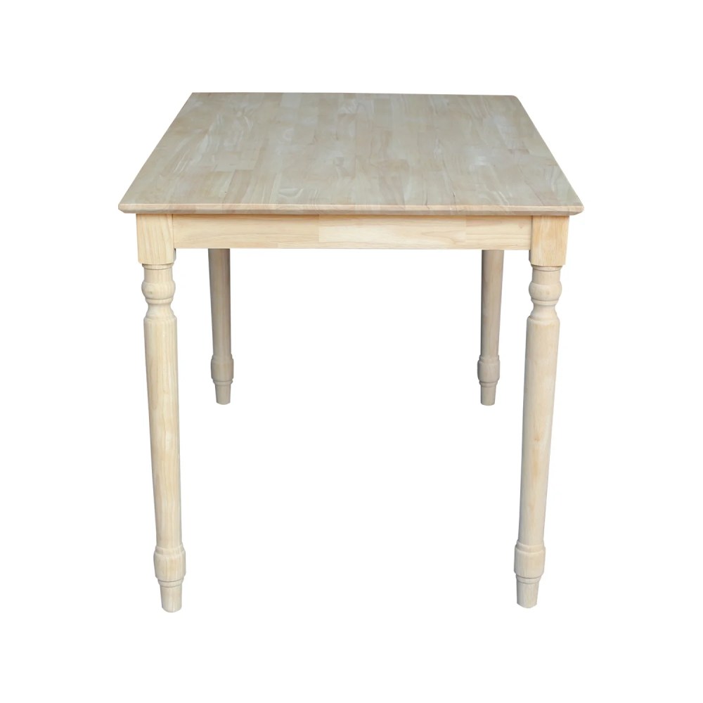 International Concepts Solid Wood Top Table - Turned Legs - Image 6