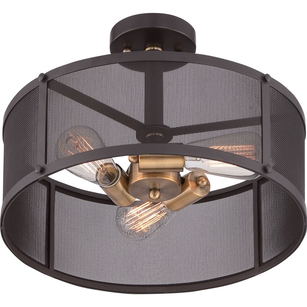 Quoizel Lighting - Three Light Semi-Flush Mount - Semi-Flush Mount - Union - Image 2