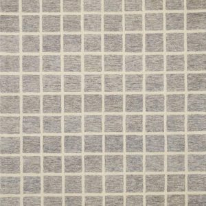 Chris Loves Julia x Loloi Polly Grid Slate/Ivory 3"-6" x 5"-6" Area Rug