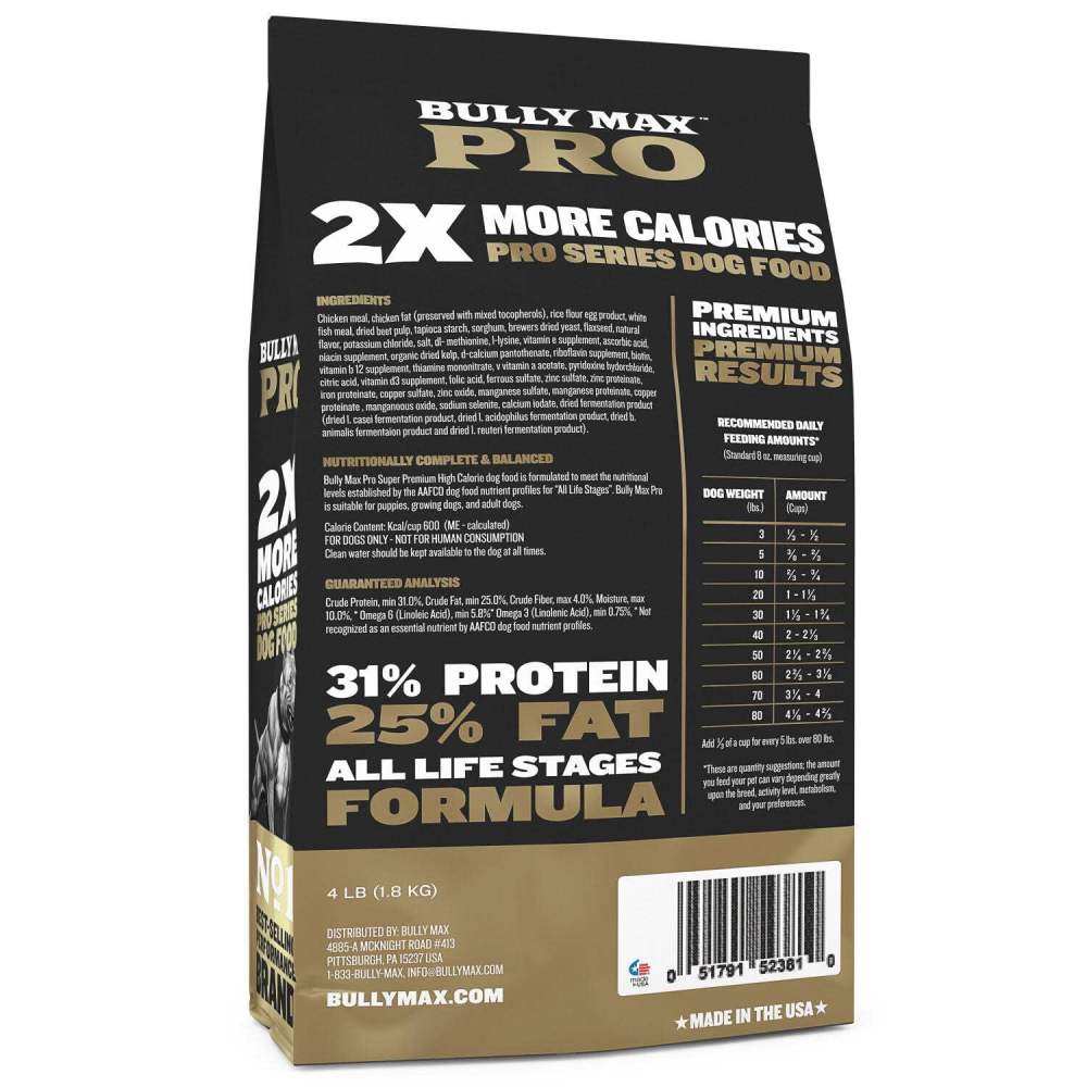 Bully Max Pro Series High Calorie Chicken Flavored Dog Food, 16 lb. Bag - Image 6
