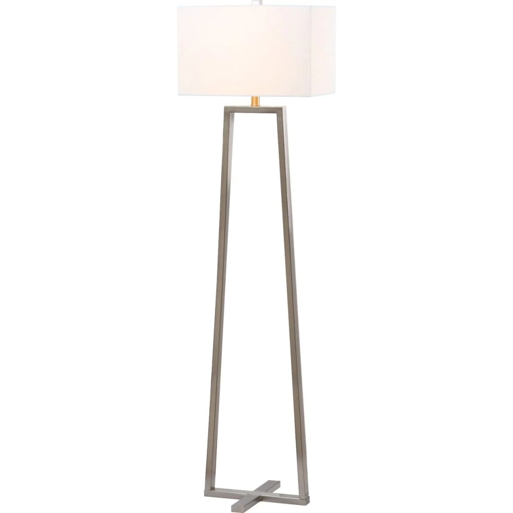 Safavieh Lyell 60 in. H Column Floor Lamp, Nickel - Image 5
