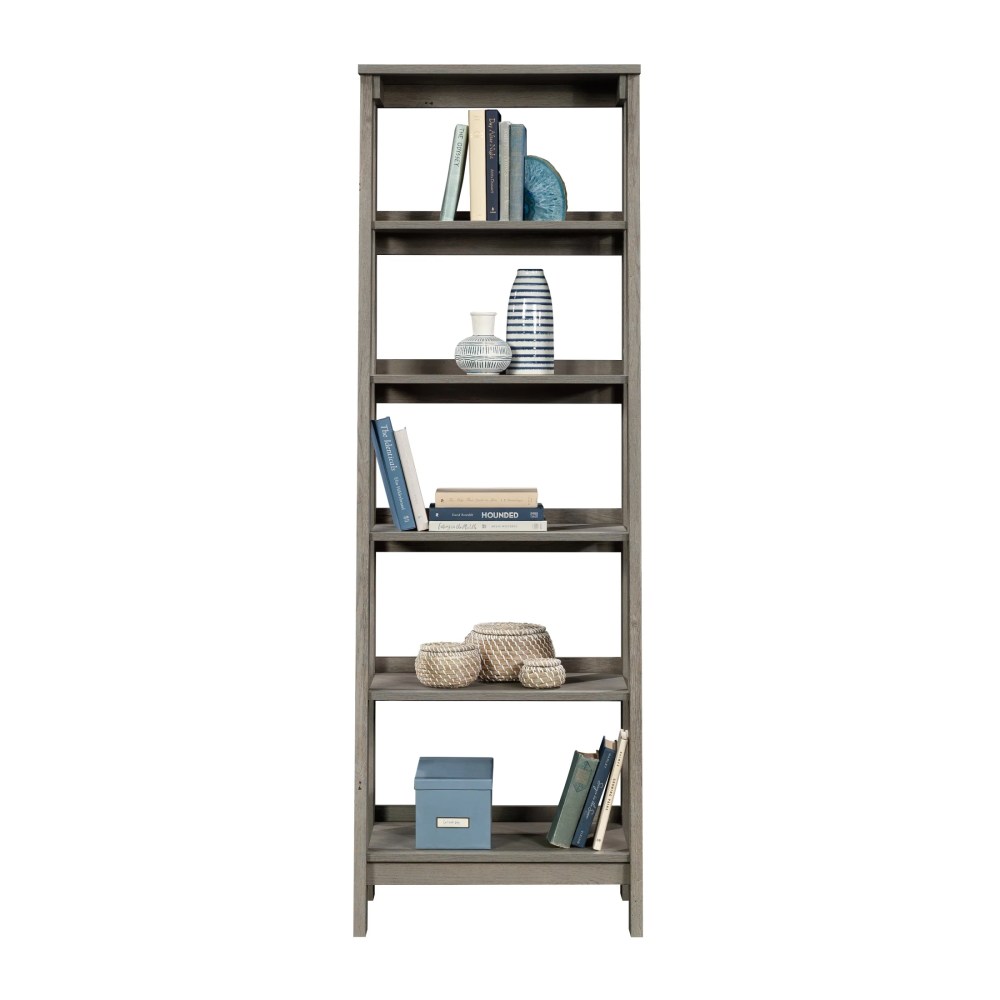 Sauder Trestle 5-Shelf Open Display Bookcase, Mystic Oak Finish - Image 2