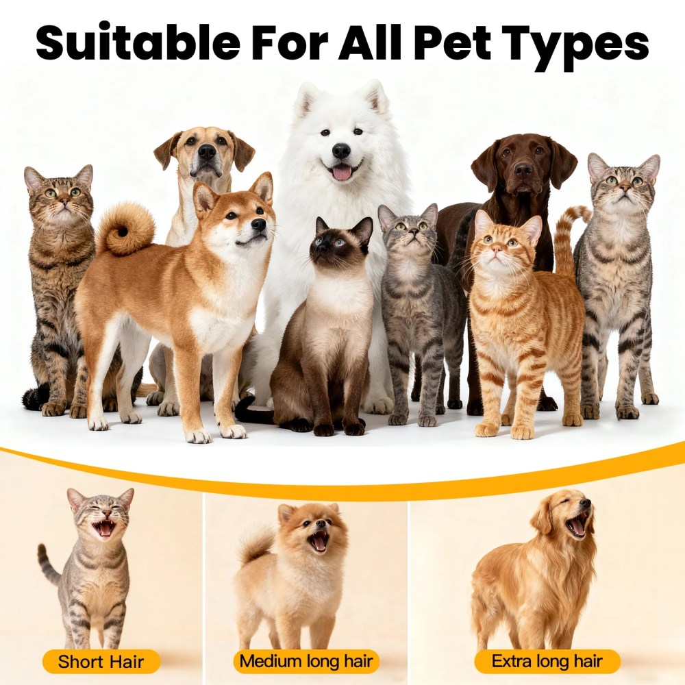 AIRROBO GP04 Dog Grooming Kit, 5 Grooming Tools, Pet Grooming Vacuum, Dog Clippers Kit, Low noise - Image 7
