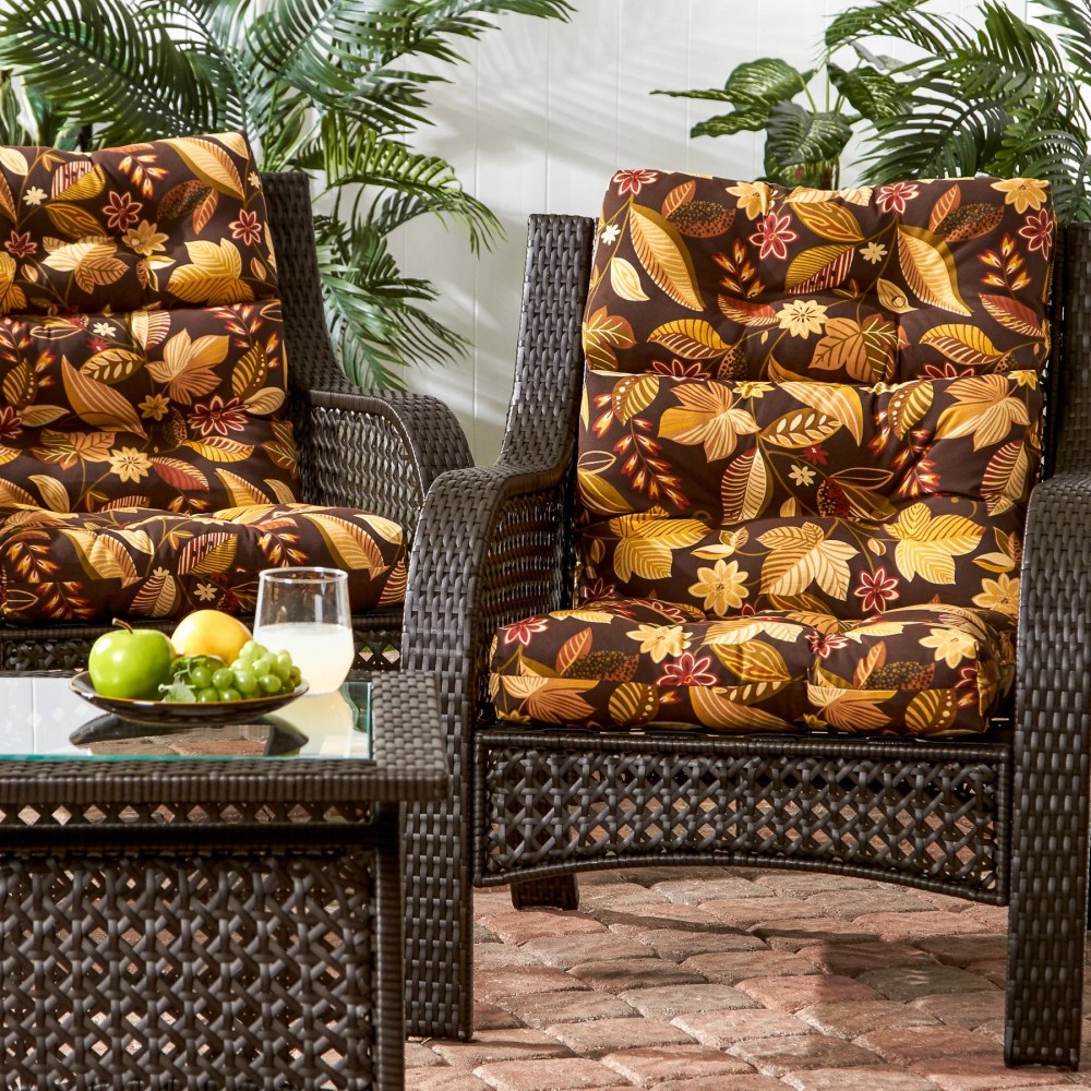 Sunbeam 44 x 22 in. Outdoor High Back Chair Cushion (2-Pack) by Greendale Home Fashions - Image 8