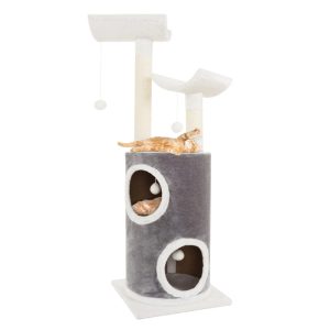 PETMAKER 45in Cat Tree with Perches,  Condo,  Scratch Posts,  and Toys (Gray)