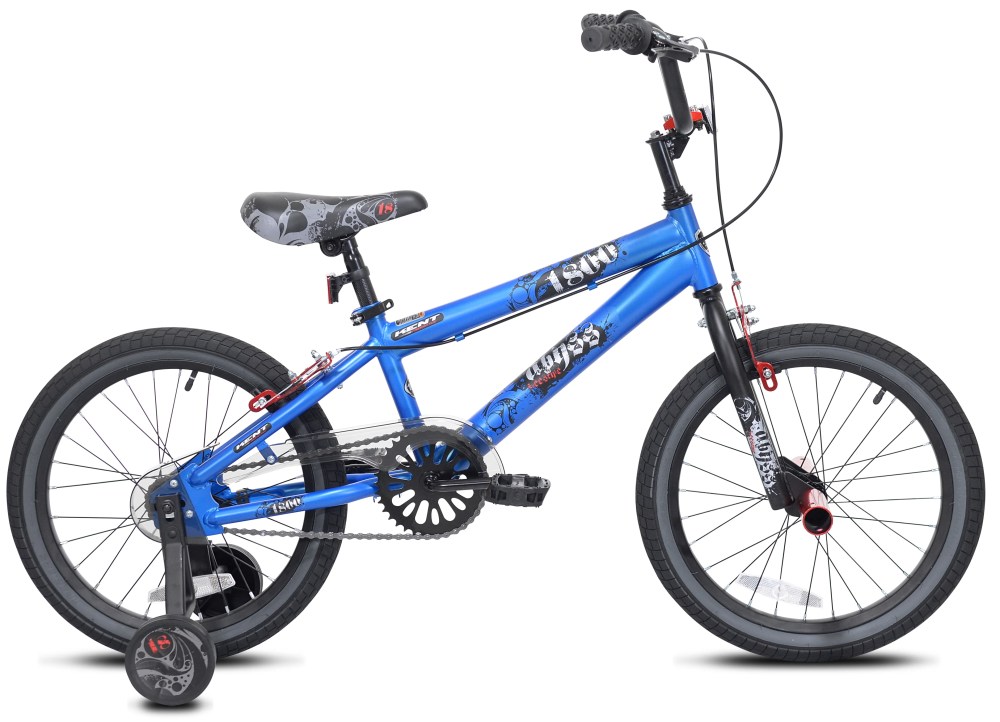 18" Kent Bicycle Abyss Boy's Freestyle BMX Child Bicycle, Blue