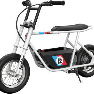 Razor Rambler 12 Seated Electric Scooter- White, up to 14 mph, 12" Air-Filled Tires, for Teen 13
