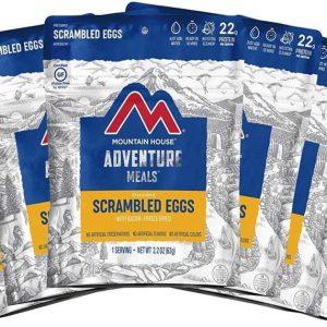 (6 Pouches) Mountain House Freeze Dried Scrambled Eggs with Bacon Emergency Survival Backpacking & Camping Food