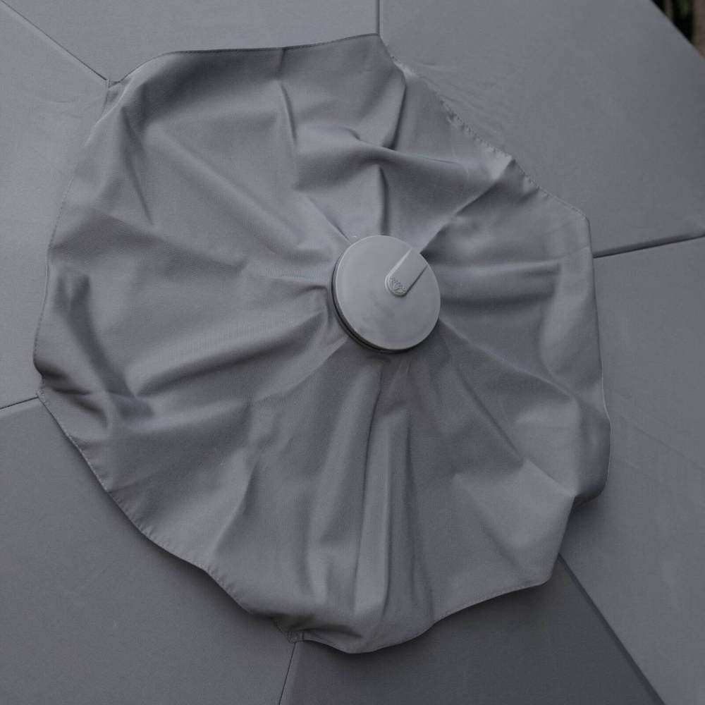 DestinationGear 8.5 ft. Aluminum Market Umbrella with Wind Resistant Doppler, Charcoal - Image 11