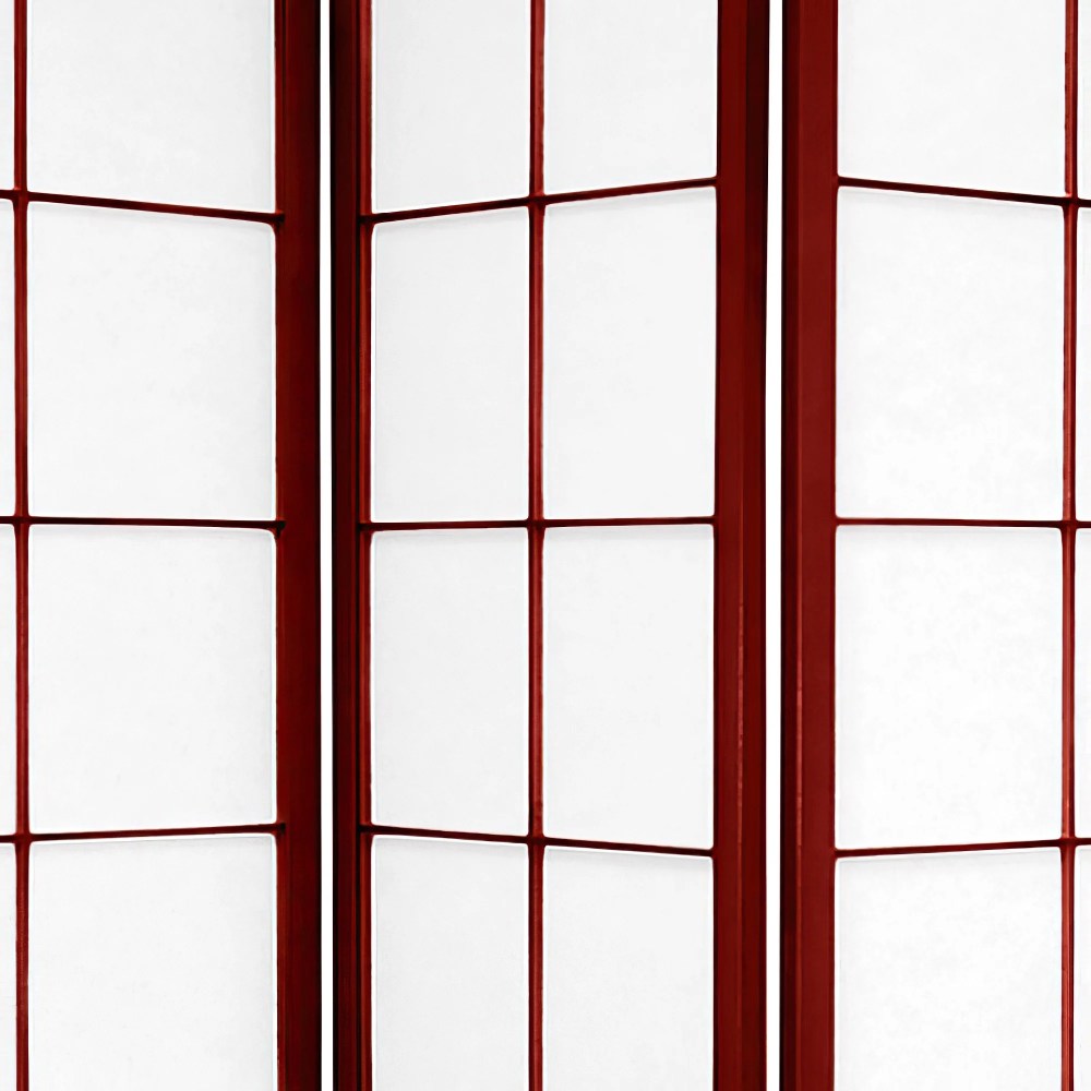Oriental Furniture 6 ft. Tall Zen Shoji Screen - Rosewood - 3 Panel - Image 3
