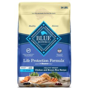 Blue Buffalo Life Protection Formula Weight Control Large Breed Dog Food,  Chicken,  34lbs.