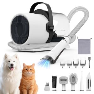 AIRROBO Dog Grooming Kit,  7in1 Dog Grooming Vacuum ,  11000Pa Super Suction for Pet Hair, Grooming Vacuum for Shedding Grooming,  Low Noise,