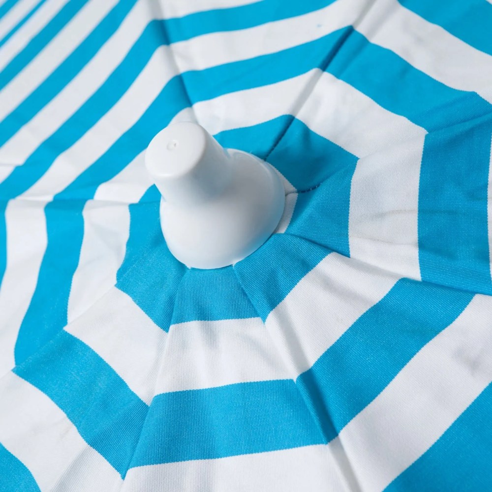 DestinationGear 6 ft. Aluminum Italian Stripe Bar Height Umbrella - Image 9