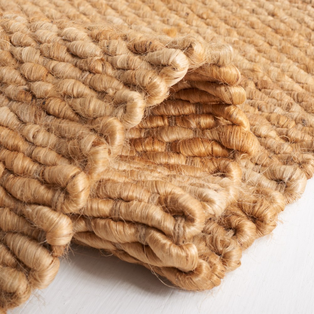 SAFAVIEH Natural Fiber Bryon Braided Jute Area Rug, Natural, 6" x 9" - Image 3
