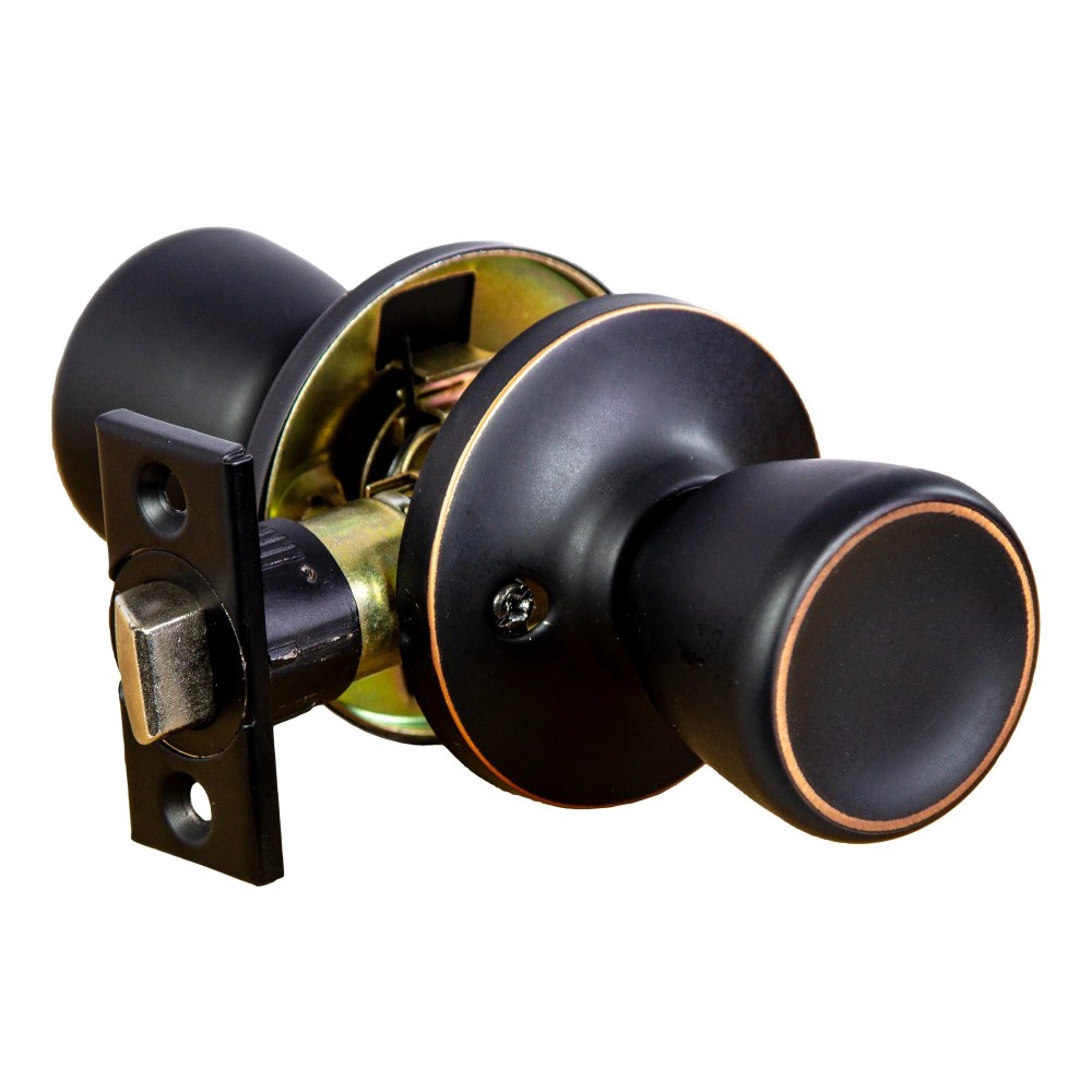 Oil Rubbed Bronze Passage Door Knob for Hall and Closet, Interior, 12-Pack - Image 10