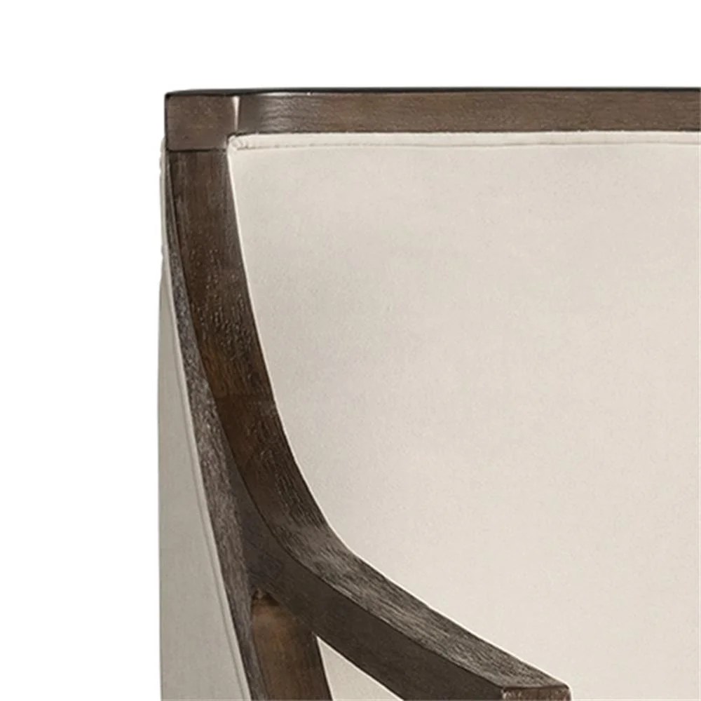 Picket House Furnishings Dayna Beige Accent Chair with Brown Frame - Image 6