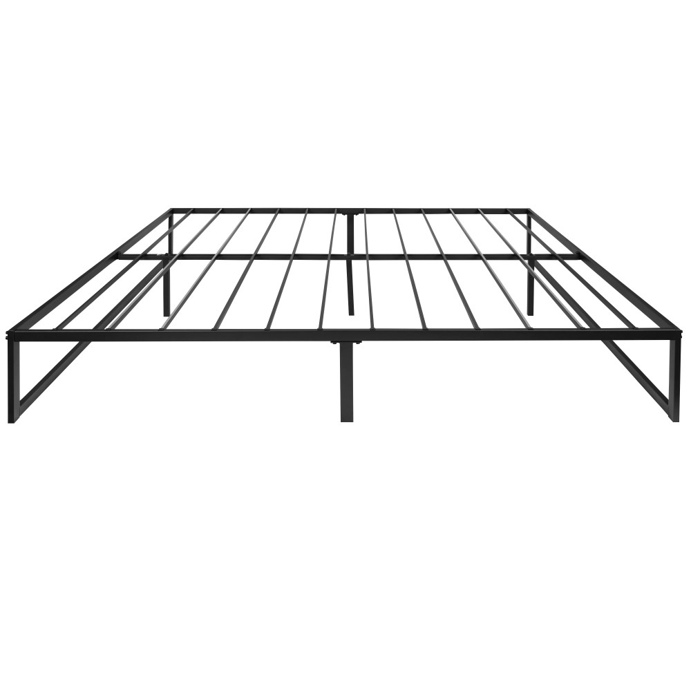 Flash Furniture Modern Steel Platform Bed Frame, Black, King - Image 4