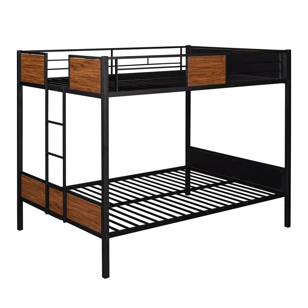 Aukfa Bunk Bed Full over Full, Heavy Duty Metal Bunk Bed for Dorm Bedroom, Black - Image 8