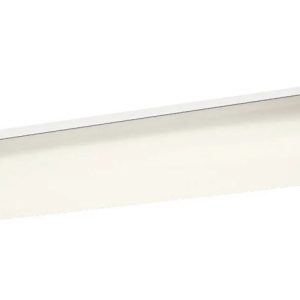 10301WHLED Kichler Lighting Fluorescent Fixture Group - 2 Light Ceiling Mount - with Utilitarian inspirations - 4.75 inches tall by 11.25 inches