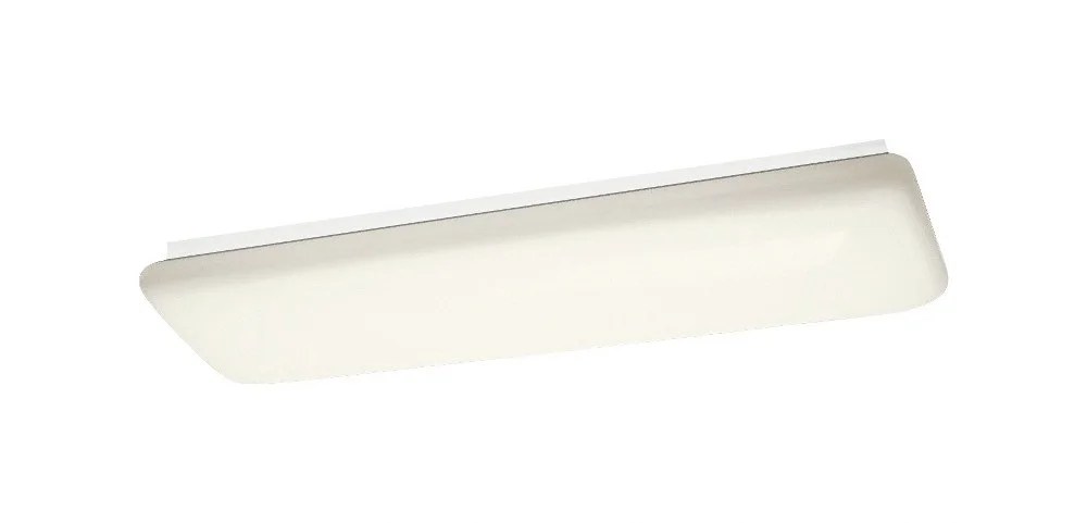 10301WHLED Kichler Lighting Fluorescent Fixture Group - 2 Light Ceiling Mount - with Utilitarian inspirations - 4.75 inches tall by 11.25 inches