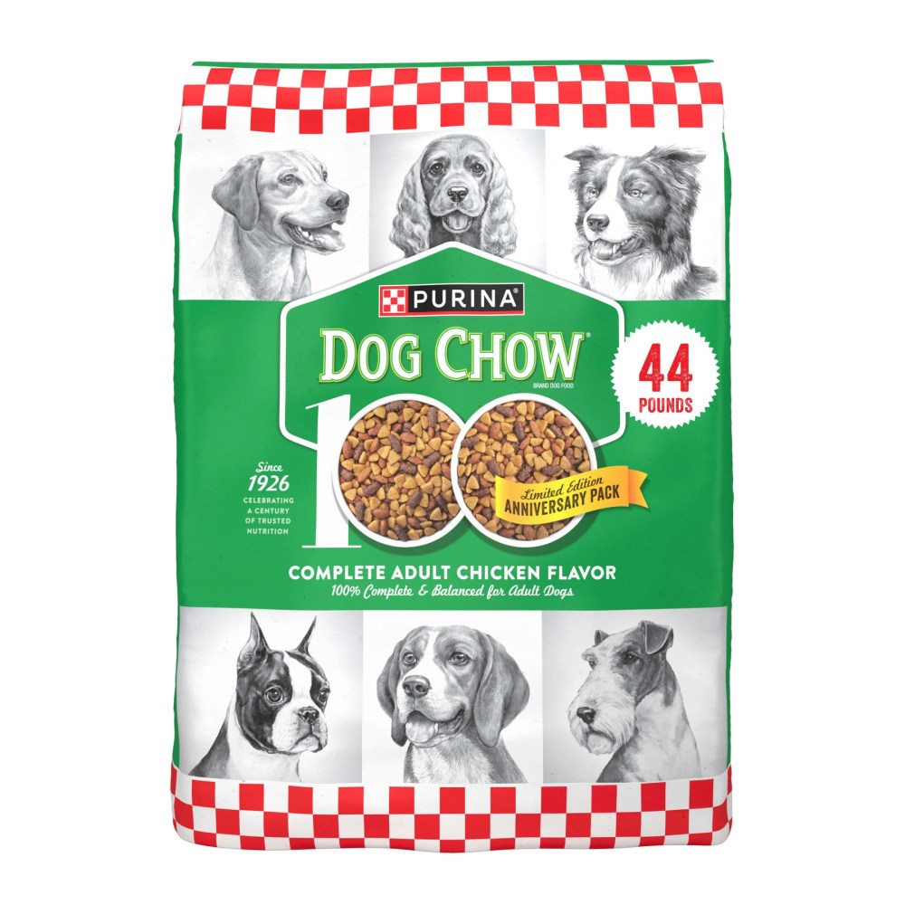 (3 pack) Purina Dog Chow Complete, Dry Dog Food for Adult Dogs High Protein, Real Chicken, 44 lb Bag - Image 2