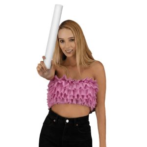 16" LED Glow Foam Sticks - 100 Pack White Light up Stick Batons for Parties,  Shows & Events by PartyGlowz