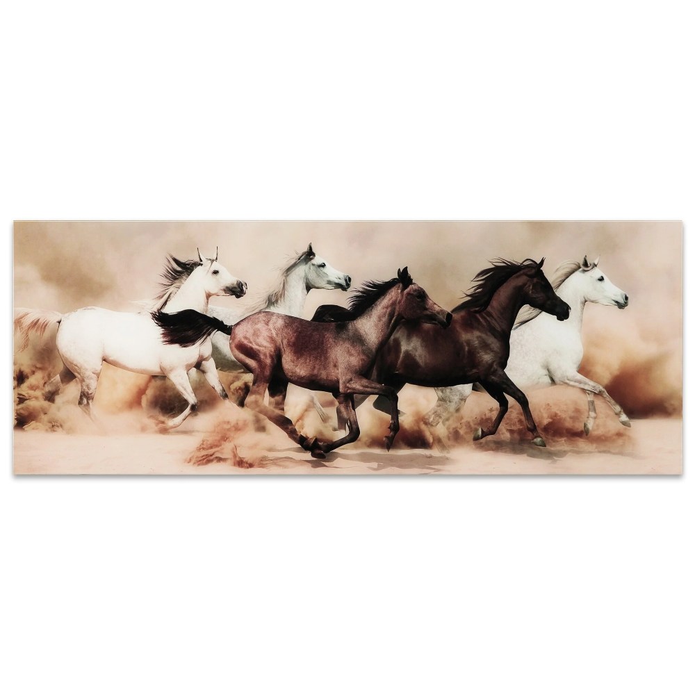 Empire Art Direct Stampede Frameless Free Floating Tempered Glass Panel Graphic Wall Art, 63" x 24" x 0.2", Ready to Hang - Image 3