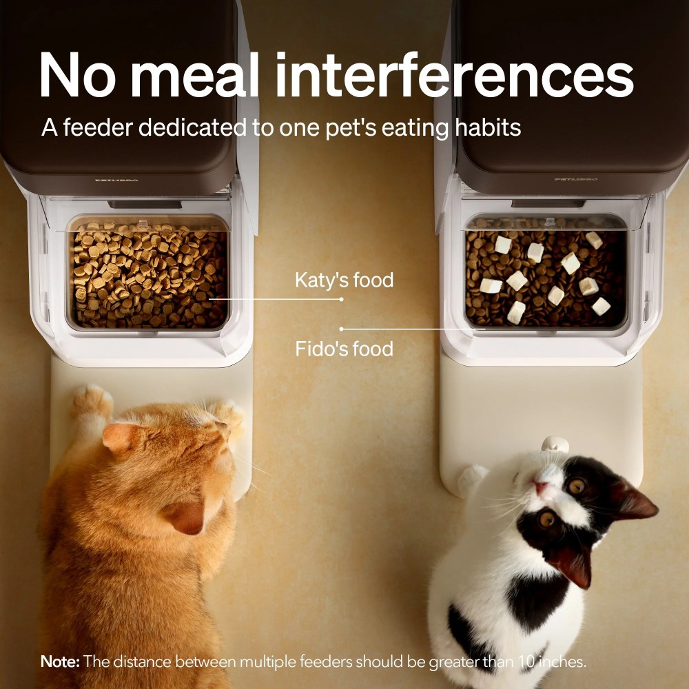 PETLIBRO Smart Auto Cat Feeder, RFID Sensor, 5G Wi-Fi, 3L Dry Food Dispenser, App Control, Light Collar Tag - Image 8