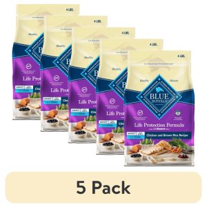 (5 pack) Blue Buffalo Life Protection Formula Toy Breed Dry Dog Food Chicken & Brown Rice 4 lbs.