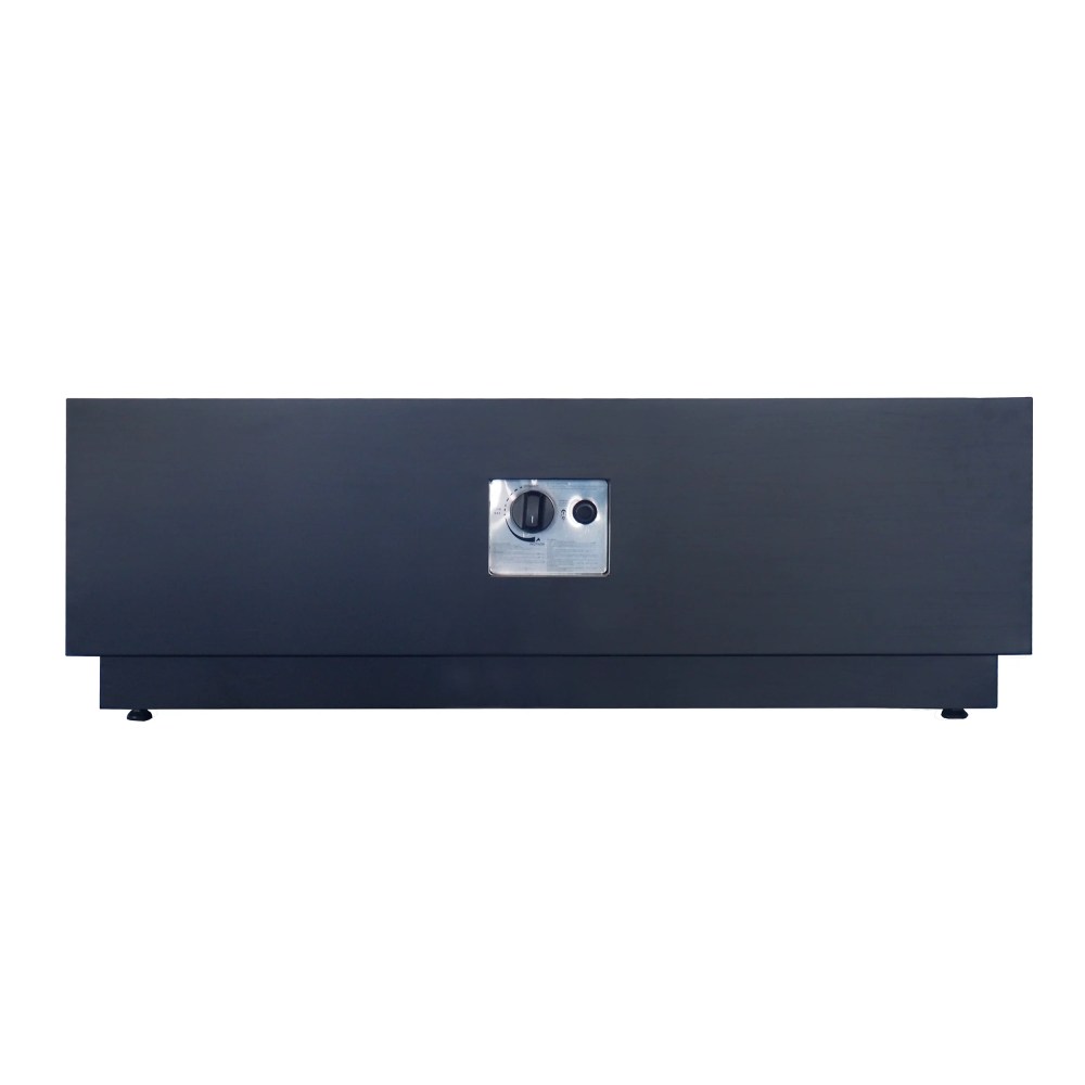 Outdoor Iron 40 Inch Square Fire Pit - 50, 000 BTU, Dark Grey - Image 5