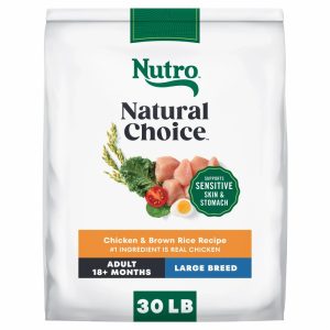 Nutro Natural Choice Adult Large Breed Dog Food Dry Recipe Chicken & Brown Rice,  30 Lb Bag