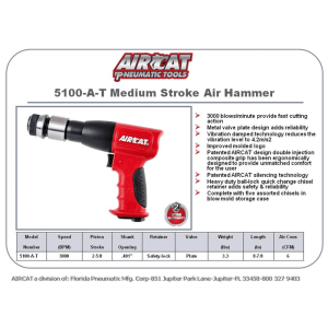 AirCat Medium Stroke Air Hammer
